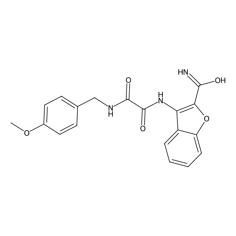 N1-(2-carbamoylbenzofuran-3-yl)-N2-(4-methoxybenzy...