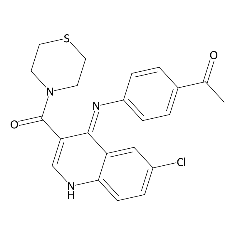 1-(4-((6-Chloro-3-(thiomorpholine-4-carbonyl)quino...