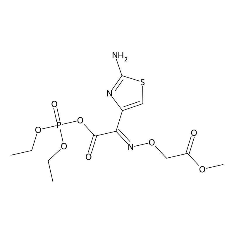 diethoxyphosphoryl (2E)-2-(2-amino-1,3-thiazol-4-yl)-2-(2-methoxy-2-oxoethoxy)iminoacetate