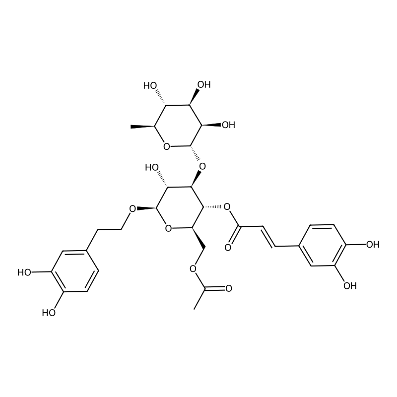 [(2S,3S,4S,5S,6S)-2-(acetyloxymethyl)-6-[2-(3,4-dihydroxyphenyl)ethoxy]-5-hydroxy-4-[(2R,3S,4S,5S,6R)-3,4,5-trihydroxy-6-methyloxan-2-yl]oxyoxan-3-yl] (E)-3-(3,4-dihydroxyphenyl)prop-2-enoate