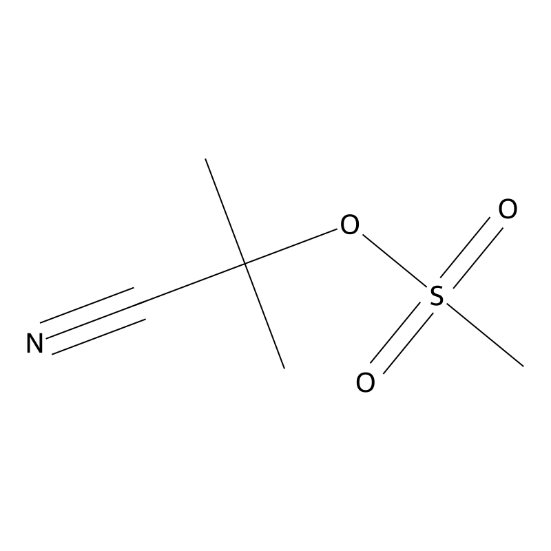 Propanenitrile, 2-methyl-2-[(methylsulfonyl)oxy]-