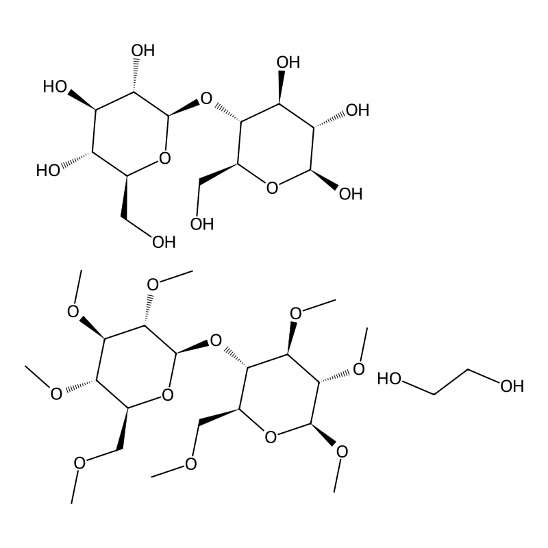 ethane-1,2-diol;(2S,3R,4R,5S,6R)-2-(hydroxymethyl)-6-[(2S,3R,4S,5S,6S)-4,5,6-trihydroxy-2-(hydroxymethyl)oxan-3-yl]oxyoxane-3,4,5-triol;(2S,3S,4R,5S,6S)-2,3,4-trimethoxy-6-(methoxymethyl)-5-[(2R,3S,4R,5S,6S)-3,4,5-trimethoxy-6-(methoxymethyl)oxan-2-yl]oxyoxane