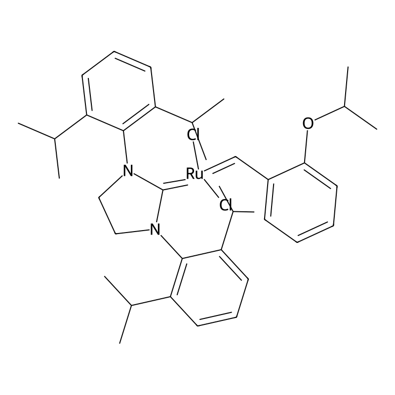 {1,3-Bis[2,6-di(propan-2-yl)phenyl]imidazolidin-2-ylidene}(dichloro)({2-[(propan-2-yl)oxy]phenyl}methylidene)ruthenium