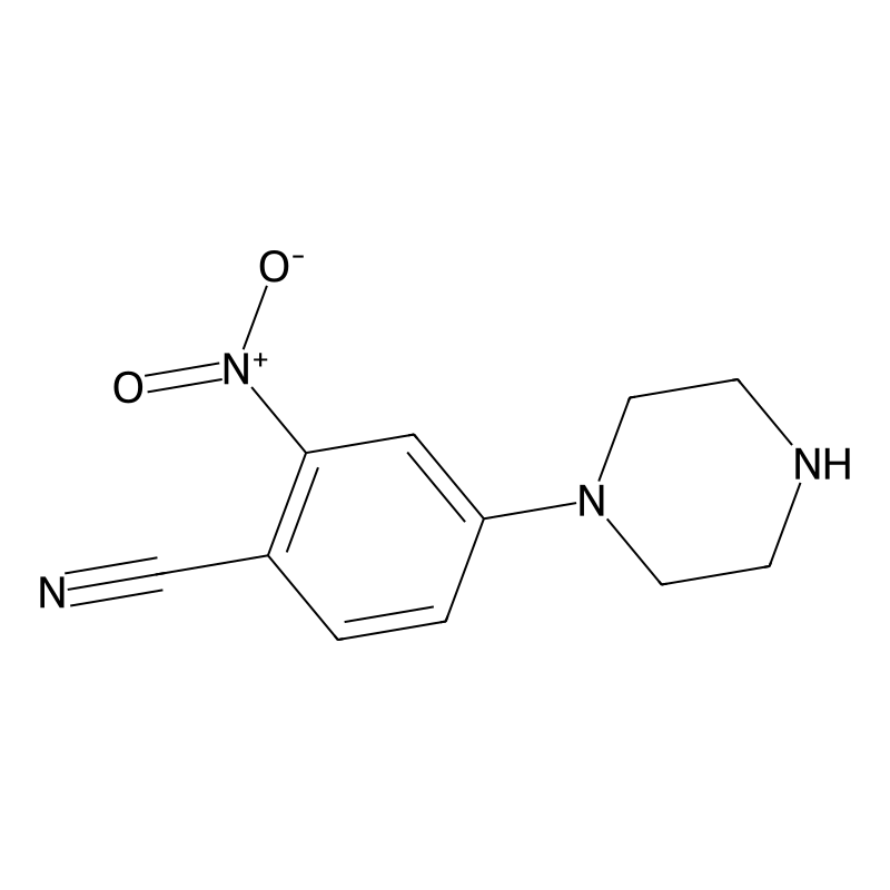 2-Nitro-4-(piperazin-1-yl)benzonitrile
