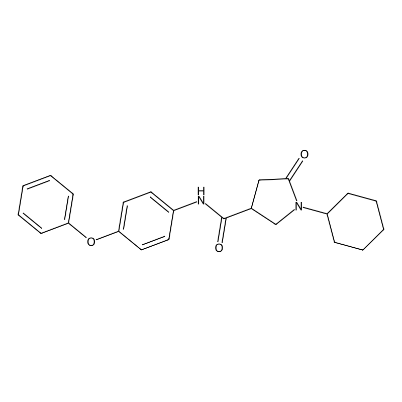 1-cyclohexyl-5-oxo-N-(4-phenoxyphenyl)pyrrolidine-...