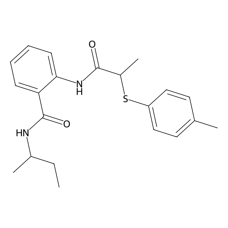 N-(sec-butyl)-2-({2-[(4-methylphenyl)thio]propanoy...