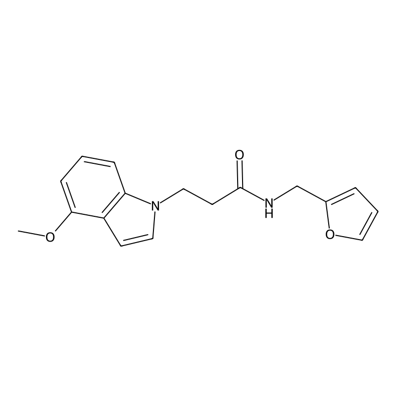 N-(2-furylmethyl)-3-(4-methoxy-1H-indol-1-yl)propa...