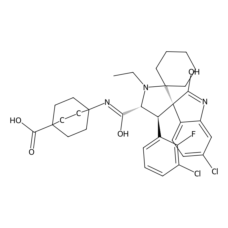 4-((3'R,4'S,5'R)-6''-Chloro-4'-(3-chloro-2-fluorophenyl)-1'-ethyl-2''-oxodispiro[cyclohexane-1,2'-pyrrolidine-3',3''-indoline]-5'-carboxamido)bicyclo[2.2.2]octane-1-carboxylic acid