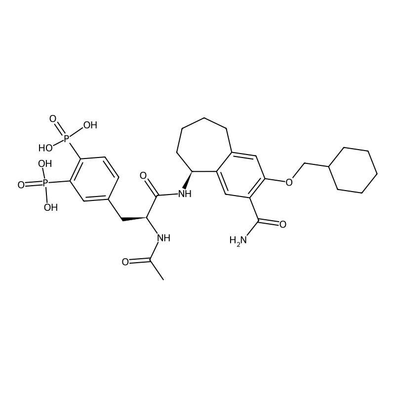 {4-[2-Acetylamino-2-(3-carbamoyl-2-cyclohexylmethoxy-6,7,8,9-tetrahydro-5H-benzocyclohepten-5ylcarbamoyl)-ethyl]-2-phosphono-phenyl}-phosphonic acid