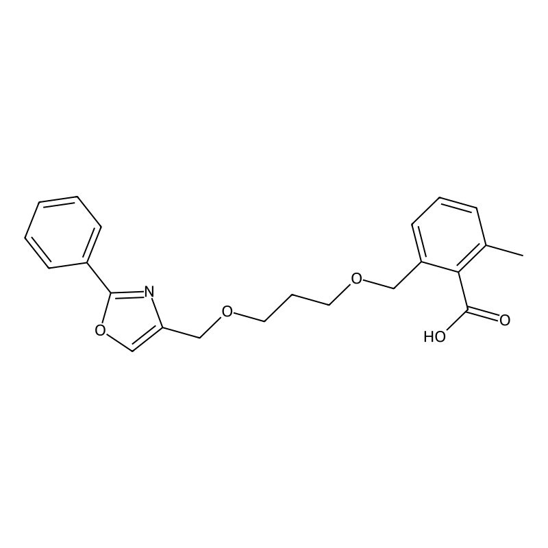 2-Methyl-6-((3-((2-phenyl-4-oxazolyl)methoxy)propoxy)methyl)benzoic acid