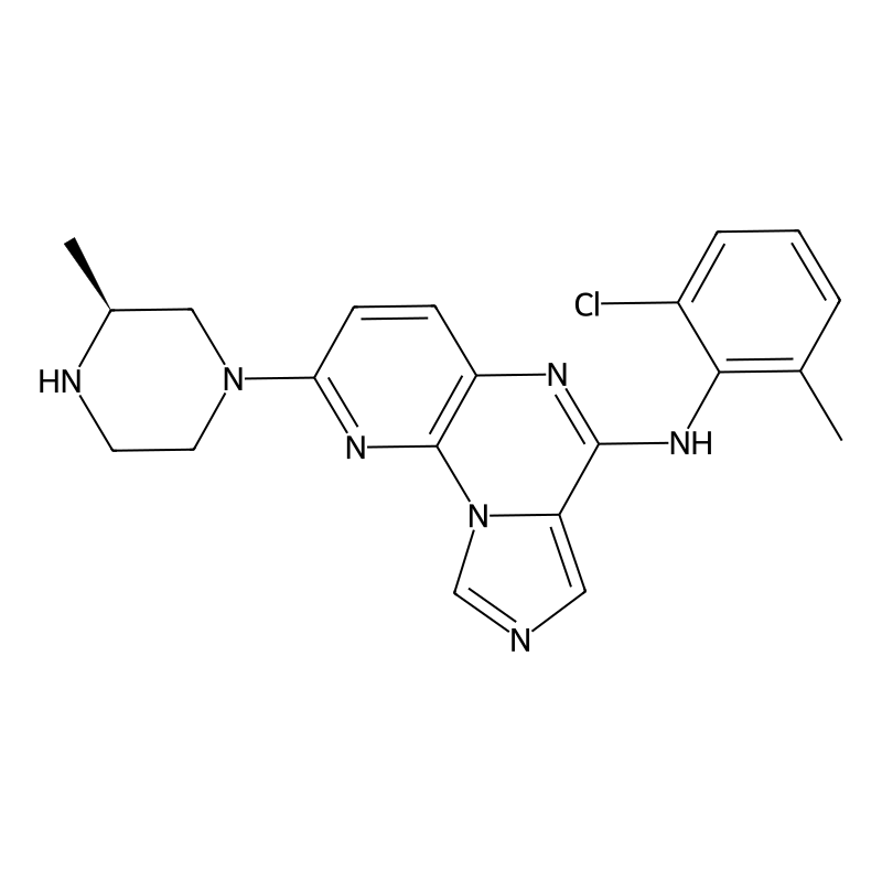 Imidazo(1,5-a)pyrido(3,2-E)pyrazin-6-amine, N-(2-chloro-6-methylphenyl)-2-((3S)-3-methyl-1-piperazinyl)-