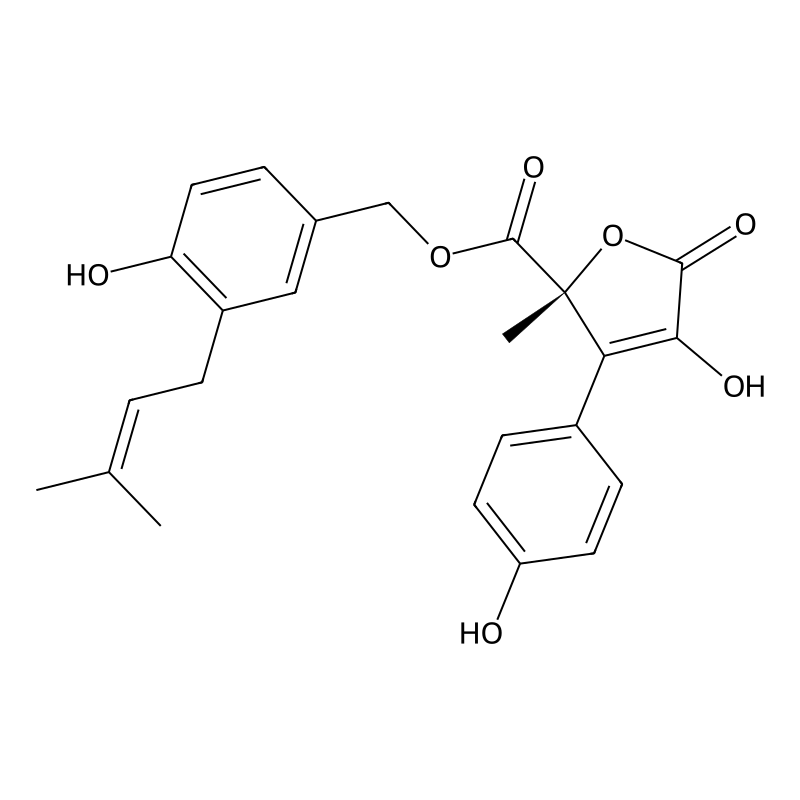 [4-hydroxy-3-(3-methylbut-2-enyl)phenyl]methyl (2R...
