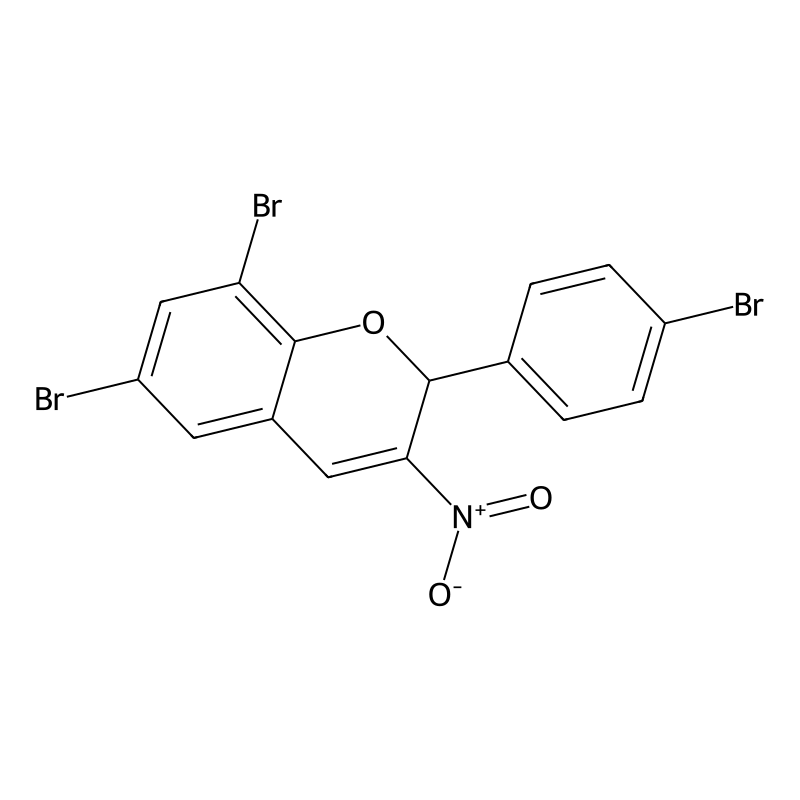 6,8-dibromo-2-(4-bromophenyl)-3-nitro-2H-chromene