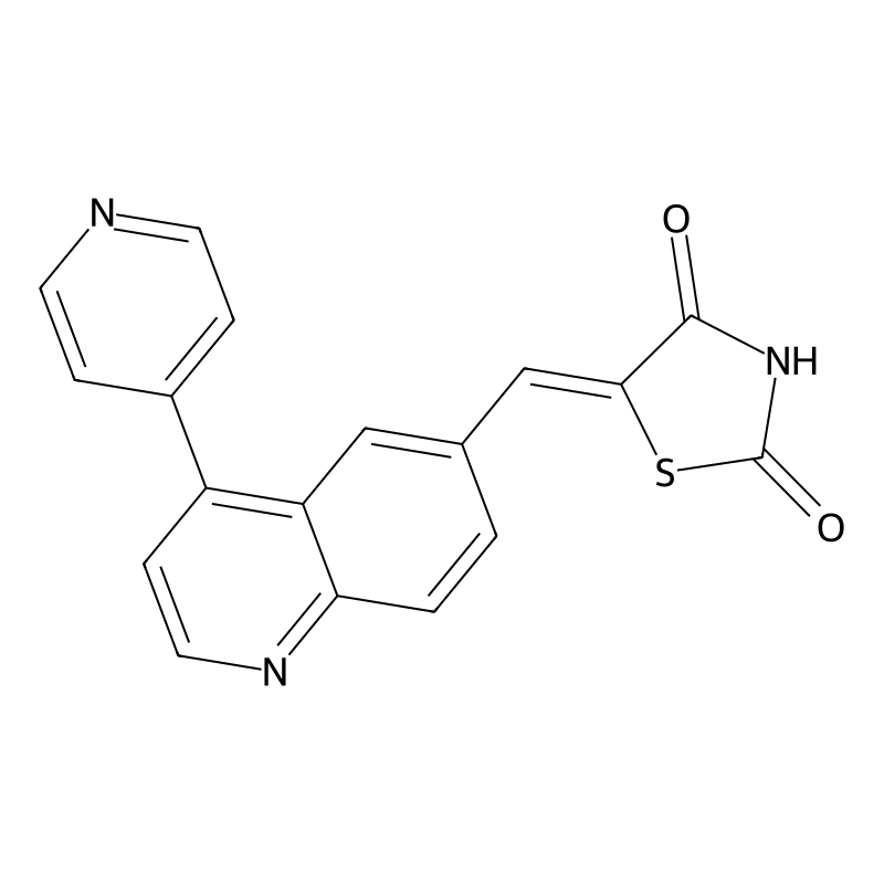 (Z)-5-((4-(pyridin-4-yl)quinolin-6-yl)methylene)thiazolidine-2,4-dione