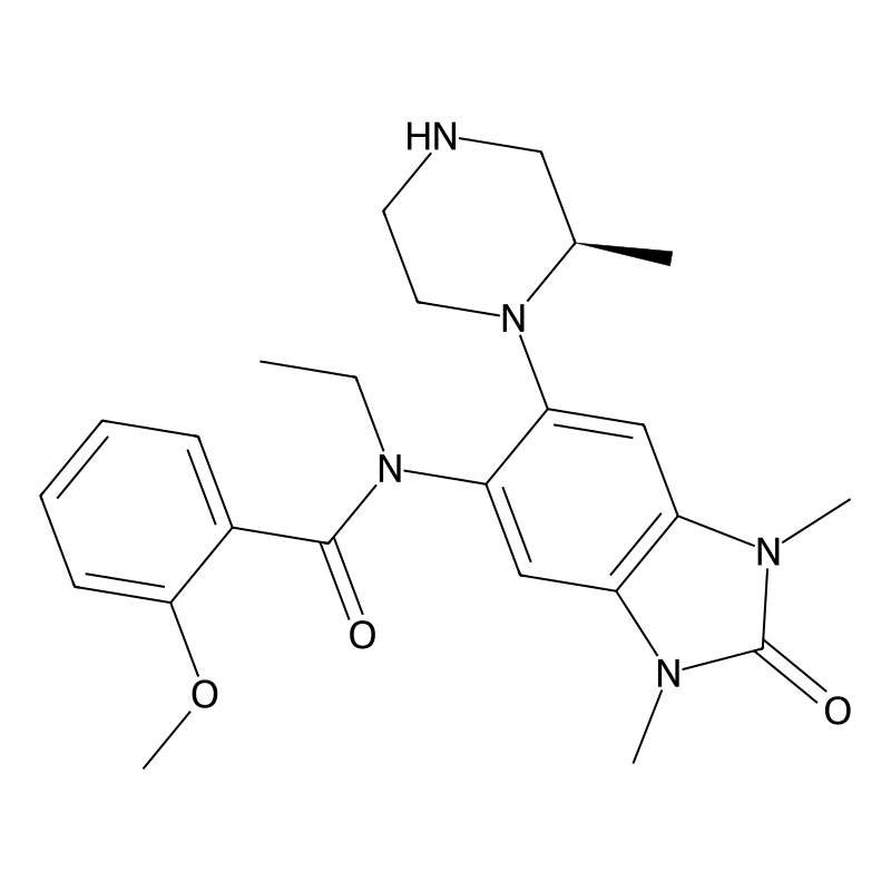 N-[1,3-Dimethyl-6-[(2r)-2-Methylpiperazin-1-Yl]-2-Oxidanylidene-Benzimidazol-5-Yl]-N-Ethyl-2-Methoxy-Benzamide