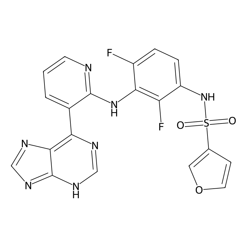 N-(3-(3-(9H-purin-6-yl)pyridin-2-ylamino)-2,4-difl...