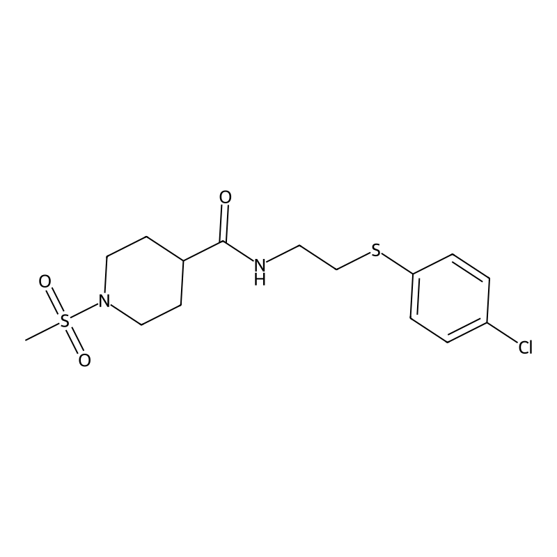 N-{2-[(4-CHLOROPHENYL)SULFANYL]ETHYL}-1-METHANESUL...