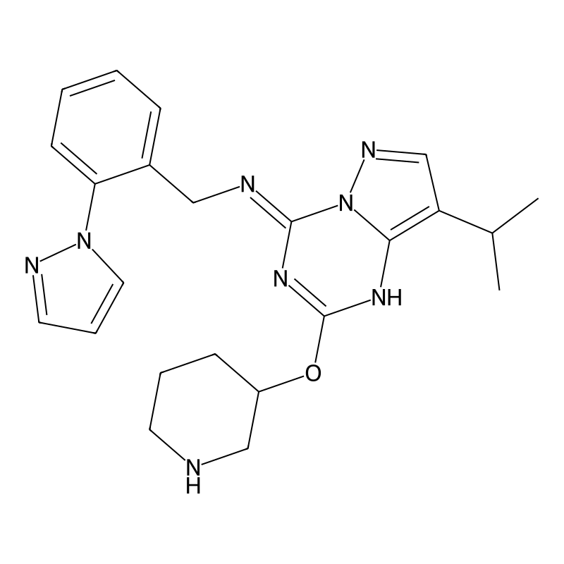 2-piperidin-3-yloxy-8-propan-2-yl-N-[(2-pyrazol-1-...