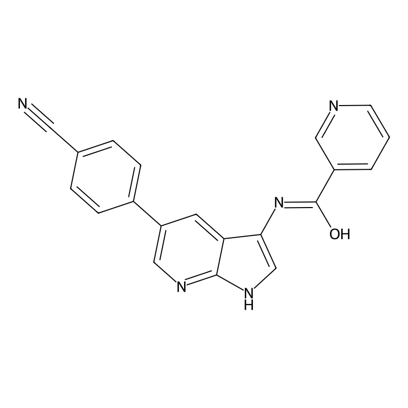 N-[5-(4-cyanophenyl)-1H-pyrrolo[2,3-b]pyridin-3-yl...