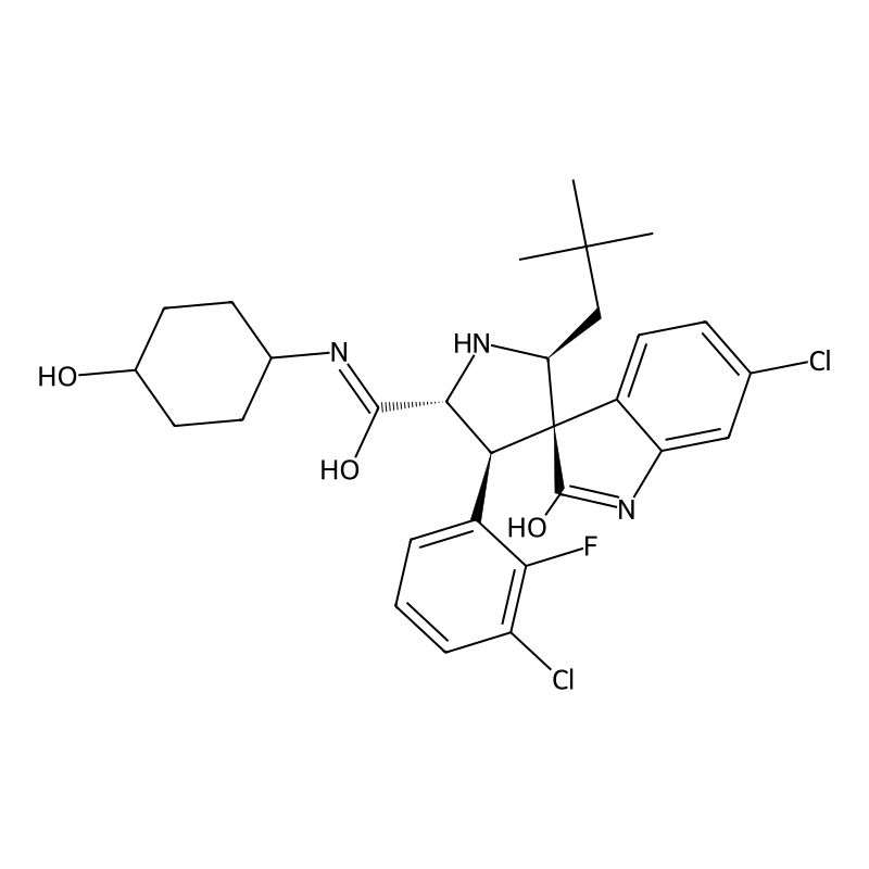(2'S,3R,4'S,5'R)-6-Chloro-4'-(3-chloro-2-fluorophenyl)-2'-(2,2-dimethylpropyl)-N-(trans-4-hydroxycyclohexyl)-2-oxo-1,2-dihydrospiro(indole-3,3'-pyrrolidine)-5'-carboxamide