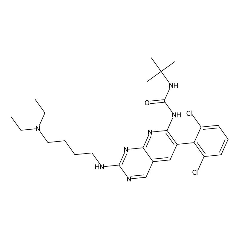 1-Tert-butyl-3-[6-(2,6-dichlorophenyl)-2-[4-(dieth...