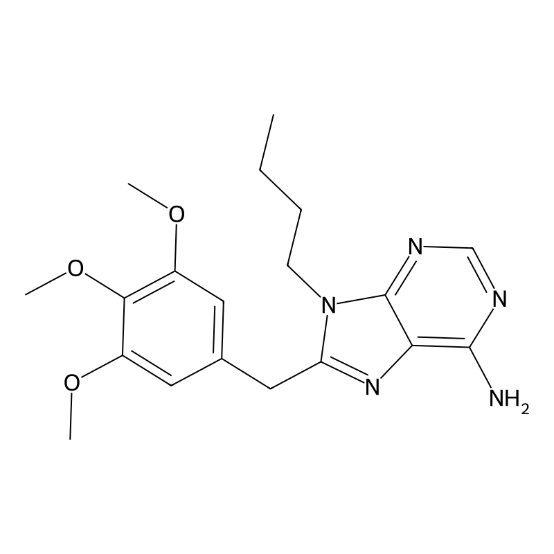9-Butyl-8-(3,4,5-trimethoxybenzyl)-9H-purin-6-amin...