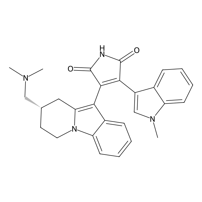 (S)-3-(8-(Dimethylaminomethyl)-6,7,8,9-tetrahydropyrido(1,2-a)indol-10-yl)-4-(1-methyl-3-indolyl)-1H-pyrrole-2,5-dione hydrochloride