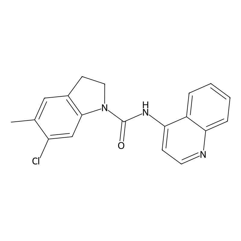 6-chloro-5-methyl-N-quinolin-5-yl-2,3-dihydroindole-1-carboxamide