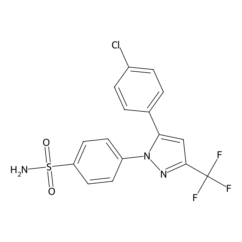 4-(5-(4-chlorophenyl)-3-(trifluoromethyl)-1H-pyrazol-1-yl)benzenesulfonamide