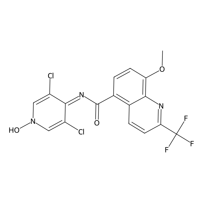 N-(3,5-Dichloro-1-oxido-4-pyridinyl)-8-methoxy-2-(trifluoromethyl)-5-quinoline carboxamide