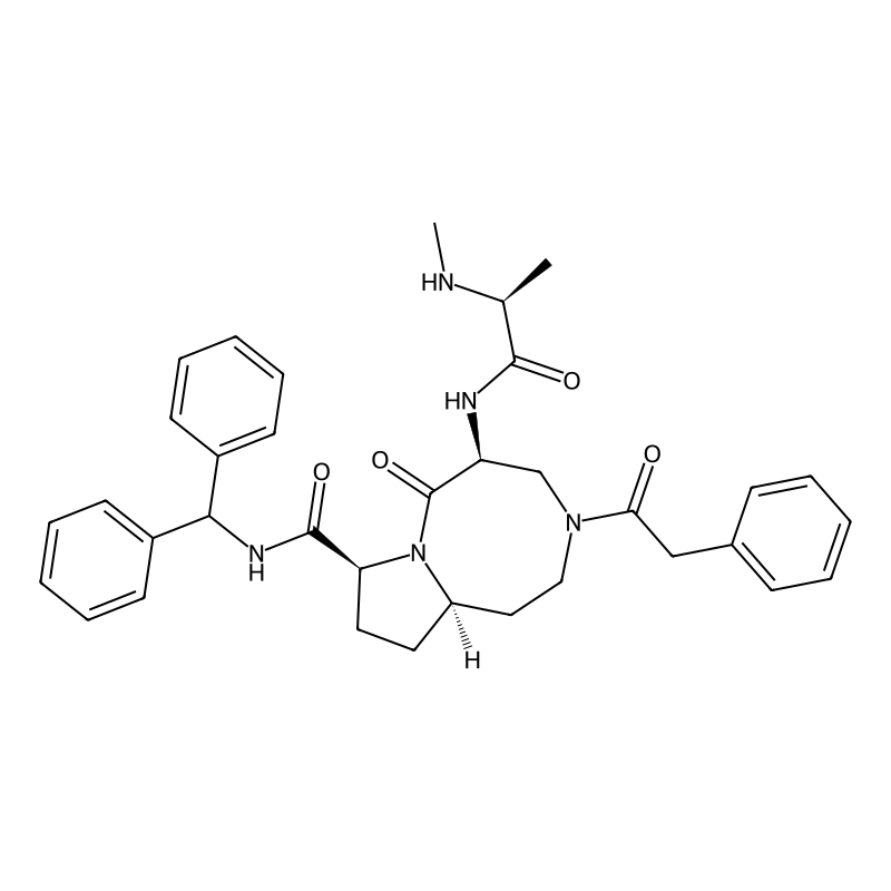 (5S,8S,10aR)-N-benzhydryl-5-[[(2S)-2-(methylamino)propanoyl]amino]-6-oxo-3-(2-phenylacetyl)-1,2,4,5,8,9,10,10a-octahydropyrrolo[1,2-a][1,5]diazocine-8-carboxamide