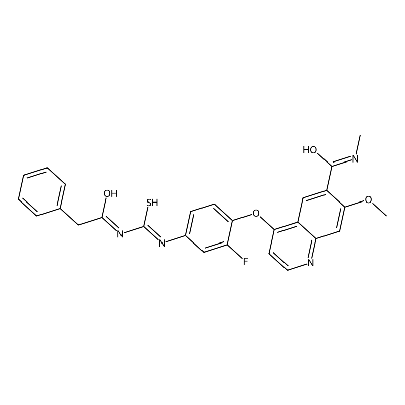 4-(2-fluoro-4-(3-(2-phenylacetyl)thioureido)phenox...