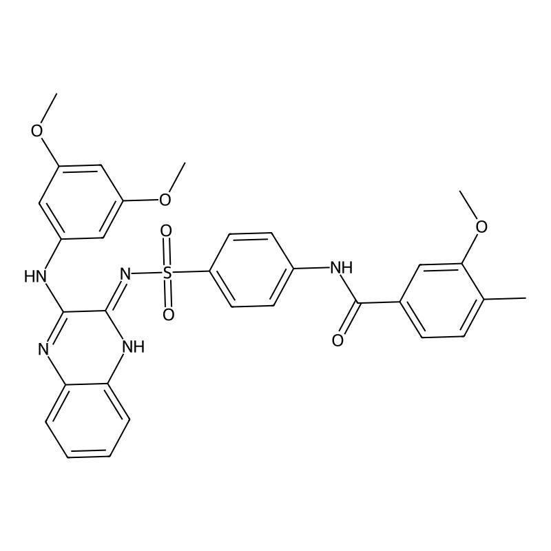 N-[4-({3-[(3,5-dimethoxyphenyl)amino]quinoxalin-2-...