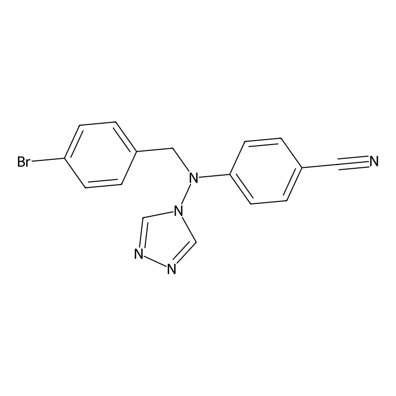 4-[(4-Bromophenyl)methyl-(1,2,4-triazol-4-yl)amino]benzonitrile