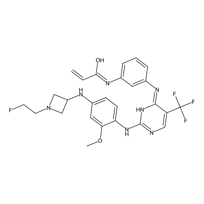 N-(3-((2-((4-((1-(2-fluoroethyl)azetidin-3-yl)amino)-2-methoxyphenyl)amino)-5-(trifluoromethyl)pyrimidin-4-yl)amino)phenyl)acrylamide