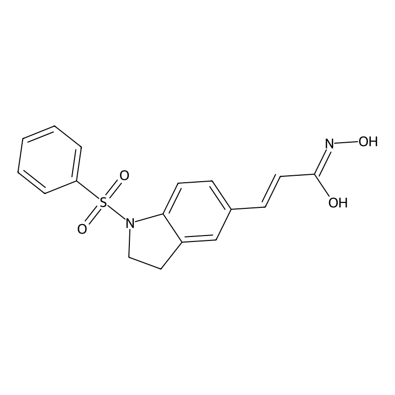 3-(1-(Benzenesulfonyl)-2,3-dihydro-1H-indol-5-yl)-N-hydroxyacrylamide