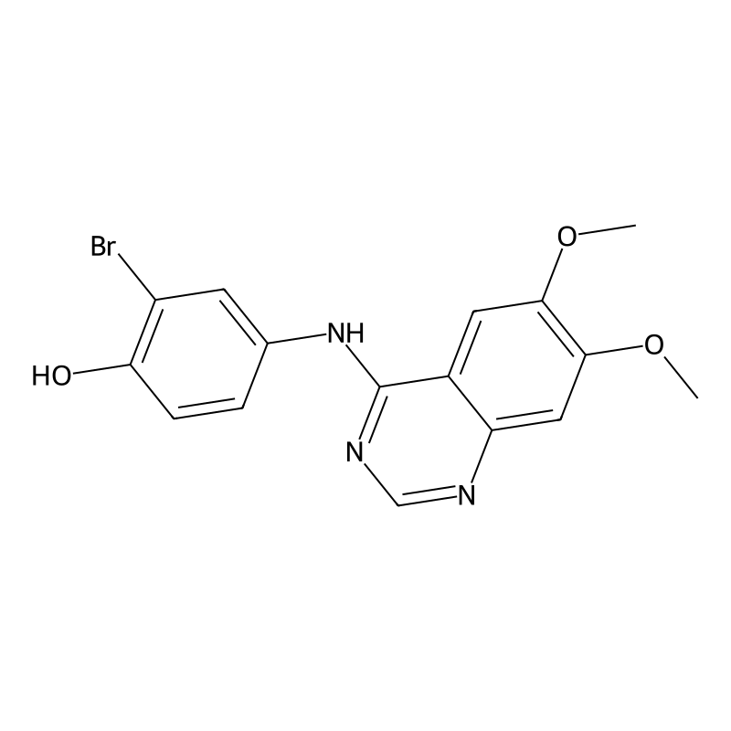 2-Bromo-4-[(6,7-dimethoxyquinazolin-4-yl)amino]phenol
