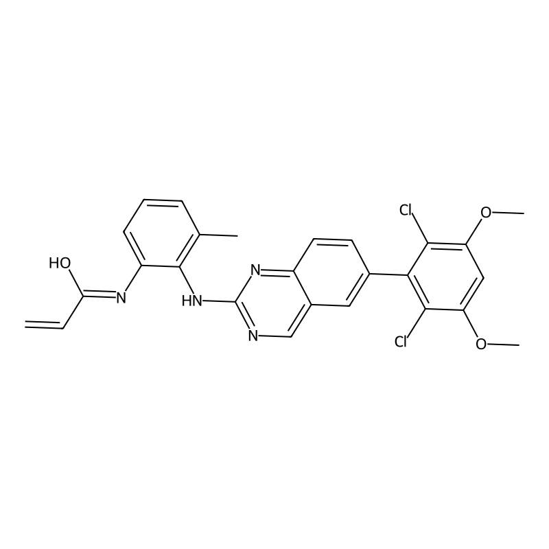 N-(2-((6-(2,6-dichloro-3,5-dimethoxyphenyl)quinazolin-2-yl)amino)-3-methylphenyl)acrylamide