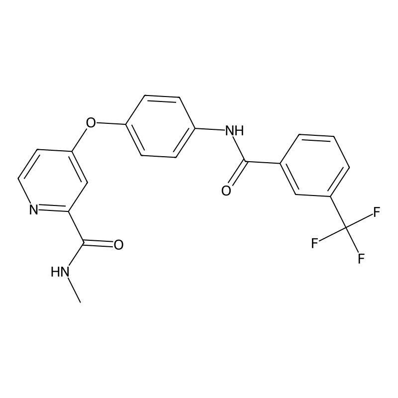 N-Methyl-4-(4-(3-(trifluoromethyl)benzamido)phenoxy)picolinamide