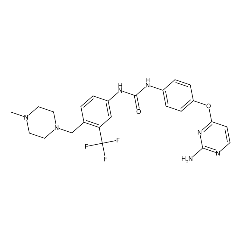 1-[4-(2-Azanylpyrimidin-4-Yl)oxyphenyl]-3-[4-[(4-Methylpiperazin-1-Yl)methyl]-3-(Trifluoromethyl)phenyl]urea