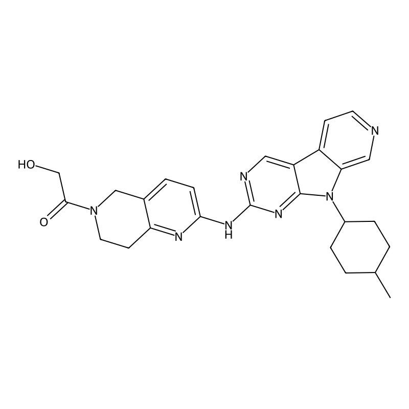 Ethanone, 1-(7,8-dihydro-2-((9-(trans-4-methylcyclohexyl)-9H-pyrido(4',3':4,5)pyrrolo(2,3-d)pyrimidin-2-yl)amino)-1,6-naphthyridin-6(5H)-yl)-2-hydroxy-