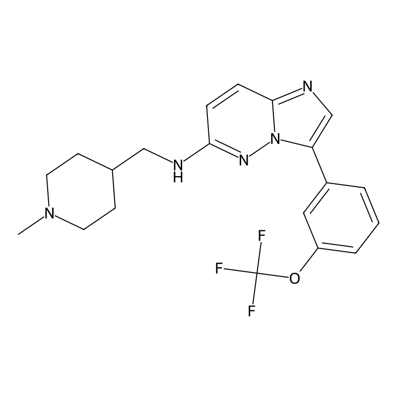 N-[(1-methylpiperidin-4-yl)methyl]-3-[3-(trifluoromethoxy)phenyl]imidazo[1,2-b]pyridazin-6-amine