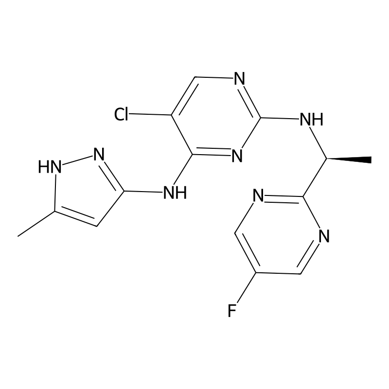 (S)-5-chloro-N2-(1-(5-fluoropyrimidin-2-yl)ethyl)-N4-(5-methyl-1H-pyrazol-3-yl)pyrimidine-2,4-diamine