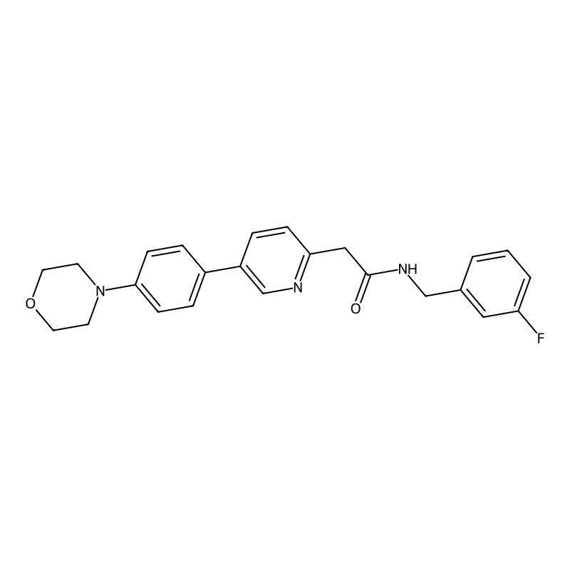 N-(3-fluorobenzyl)-2-(5-(4-morpholinophenyl)pyridin-2-yl)acetamide