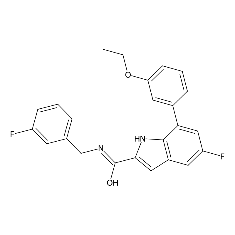 1H-Indole-2-carboxamide, 7-(3-ethoxyphenyl)-5-fluoro-N-[(3-fluorophenyl)methyl]-