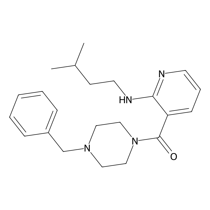(4-Benzylpiperazin-1-yl)(2-(isopentylamino)pyridin-3-yl)methanone
