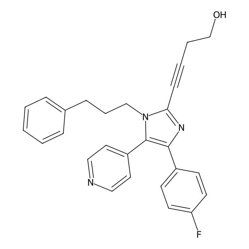 4-[4-(4-Fluorophenyl)-1-(3-phenylpropyl)-5-(4-pyridinyl)-1H-imidazol-2-yl]-3-butyn-1-ol