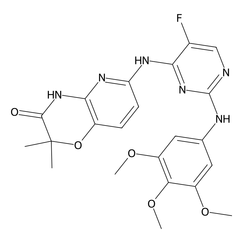 6-(5-fluoro-2-(3,4,5-trimethoxyphenylamino)pyrimidin-4-ylamino)-2,2-dimethyl-2H-pyrido[3,2-b][1,4]oxazin-3(4H)-one
