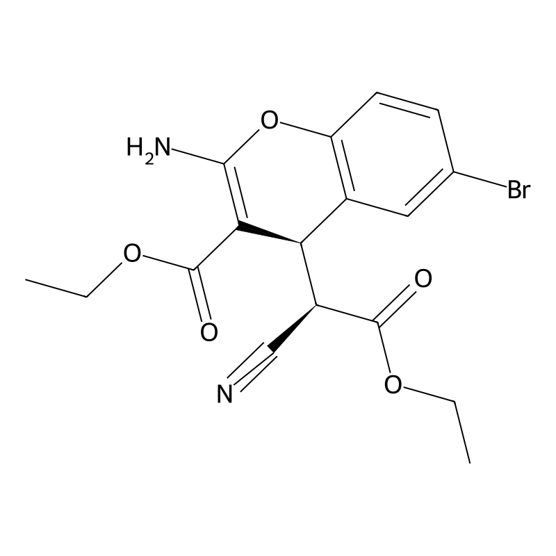 Ethyl 2-amino-6-bromo-4-(1-cyano-2-ethoxy-2-oxoethyl)-4H-chromene-3-carboxylate