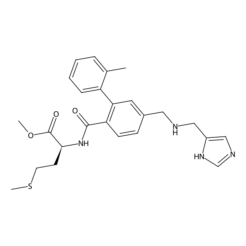 methyl (2S)-2-[[4-[(1H-imidazol-5-ylmethylamino)methyl]-2-(2-methylphenyl)benzoyl]amino]-4-methylsulfanylbutanoate